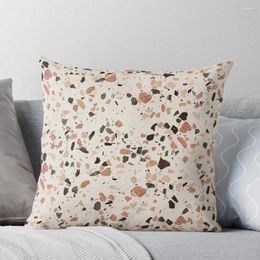 Pillow Terrazzo Beige White Brown Cake Cream Grey And Bronze Throw Christmas Pillows Covers S