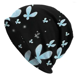 Berets Hollow Knight Thin Skullies Beanies Caps Butterflies Pattern Hat Sport Sports Bonnet Hats For Men Women