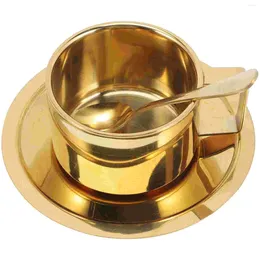 Cups Saucers Stainless Steel Coffee Mug Large Capacity Cereal Cup Toddlers Milk Water Multi-use Breakfast