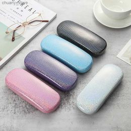 Sunglasses Cases Fashion Vintage PU Optical Eyeglasses Case Glasses Protection Box Eyewear Cases Sunglasses Storage Box Eyeglasses Accessories Y240416