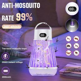 Mosquito Killer Lamps 2-in-1 multifunctional mosquito repellent lamp silent charging mosquito repellent mosquito repellent YQ240417