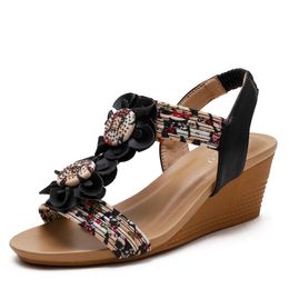 Hausschuhe Sandalen Womens Beach Sandal Summer Outdoors Schuhe Home Office Floor Nicht-rutsches Boden Paar handgefertigte Sandalen Größe 36-42