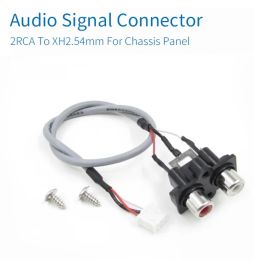 Accessories Audio Signal Cable 2 RCA TO XH2.54MM3PIN Audio Input Socket 30CM Line Length Extended Sound Signal Interface For Panel