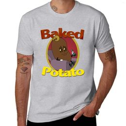 Men's Polos Baked Potato Cartoon T-shirt Aesthetic Clothing Sweat Men T Shirt