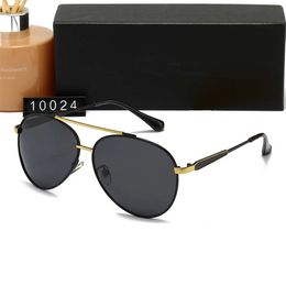 New luxury Oval sunglasses polarized for men designer shades eyeglasses black vintage oversized sun glasses of women male sunglass with box