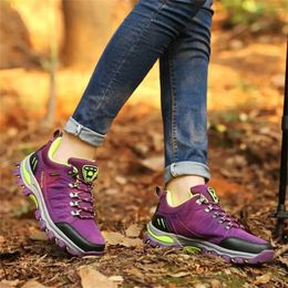Casual Shoes With Ties Normal Leather Orange Tennis Woman Vulcanize Women's Sneakers Large Size Purple Sports Est