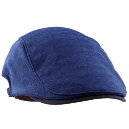 Berets Navy Blue Men Berets Autumn Winter British Style Newsboy Beret Hat Retro England Hats Male Hats Painter Caps d24417