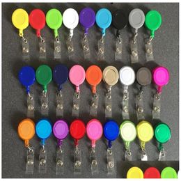 Other Festive Party Supplies 50Pcs Badge Reel Retractable Ski Pass Id Card Holder Key Chain Reels Antilost Clip Office School Supp Dhee6