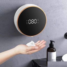 Liquid Soap Dispenser Matic Smart Electric Dish Hand Wall Mount Rechargeable For Bathroom Kitchen Drop Delivery Home Garden Bath Acces Otycp