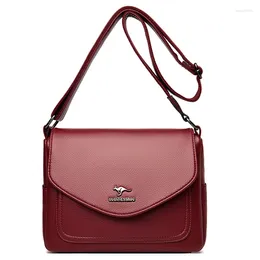 Shoulder Bags Luxury Handbags Women Designer Female Soft Leather Bag Sac Casual Messenger Solid Crossbody