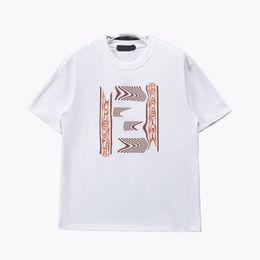 Fashion T-shirt Men's and women's designer Crew-neck T-shirt Printed men's casual sports short sleeve T-shirt Asian size M-3XL HE02