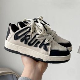 Casual Shoes 2024 Women Sneakers Designer Fashion Vulcanize High-Top Platform Leather Sneaker Student Sport Shoe Big Size