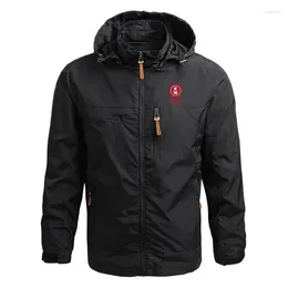 Men's Jackets Kenworth Logo Print Custom Made Solid Colour Men Zipper Long Sleeve Hoodie Jacket Cotton Warm Hooded Casual Man Sportswear