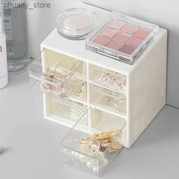 Accessories Packaging Organisers 6 Drawer Plastic Storage Cabinet Desktop Makeup Bin Box Organiser Bedroom Living Room Plastic Case Y240417