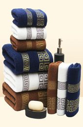 New Cotton Bath Towels Beach Towel For Adults Absorbent Terry Luxury bathroom towel sets Men Women Basic Towels 70x140cm6915817