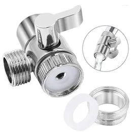 Kitchen Faucets 3-way Sink Splitter Diverter Valve Leak Proof Faucet Connector Plastic Shower Room Water Separator