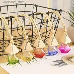 Fragrance 10-50pcs 8ml Empty Perfume Bottle Car Air Freshener Scent Ornament Essential Oil Diffuser Fragrance Hanging Container Accessory L49