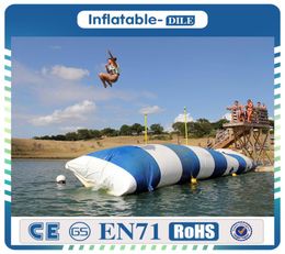 Newest bouncer 09mm PVC Tarpaulin 62m Water Pillow Inflatable Water Blob Catapult with Pump5815642