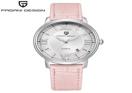 PAGANI DESIGN Fashion Casual Women Quartz Watch Automatic Date Pink Elegant Case Leather Waterproof Lady Watch Relogio Feminino2808578