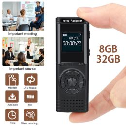 Players Portable Digital Voice Recorder 8G 32G Professional Dictaphone Voice Activated Noise Reduction Audio WAV Recording MP3 Player