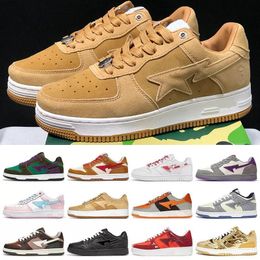 2024 Hot Sta Casual Shoes Sk8 Low Men Women Color Block Shark Black White Pastel Green Blue Suede Mens Womens Trainers Outdoor Sports Sneakers Walking Jogging tT2