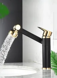 Kitchen Faucets Bathroom Mixer Basin Faucet 1080 Rotation Gun Grey Black Chrome Color Single Handle & Cold