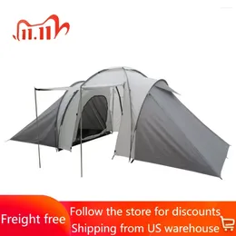Tents And Shelters 6 Person Tent With 2 Rooms Camping Travel Freight Free Supplies Equipment Beach Nature Hike Tourist Hiking