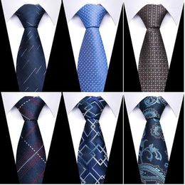 Bow Ties Tie For Men Necktie Fashion Brand Factory Sale 7.5 Cm Gravatas Sliver Man's Plaid Shirt Accessories St. Valentine's Day