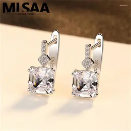 Stud Earrings Geometric Beautifully High Quality Shining Complex Design Fashionable Elegant Cubic Zirconia Shiny