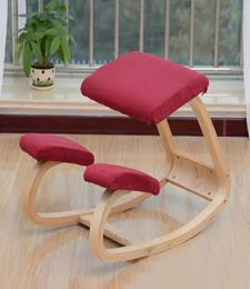 Original Ergonomic Kneeling Chair Stool Home Office Furniture Rocking Wooden Computer Posture Design8081693