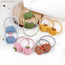 Hair Rubber Bands Children Trendy Princess Hair Band Accessories Colourful Cartoon Pendant Scrunchie High Elastic Safe Hair Rope Girl Headwear Gift Y240417