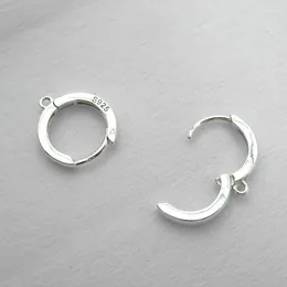 Stud Earrings Silver-earrings 925 Sterling Silver Circle Pendientes Hoop For Women Arete Earring Ear Bone Buckle