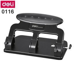 Punch Deli 0116 Office Desk 7mm 3Hole desk punch three hole punch /punch 35 sheets 3 hole punch