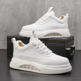 Casual Shoes Air Cushion Little White Men's 2024 Autumn Trendy Elevated Sports And For Versatile Thick Sole