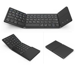 portable mini foldable keyboards Bluetooth Wireless Keyboard with Touchpad Mouse for WindowsAndroidiosTablet ipadPhone8454575