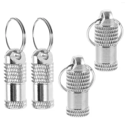 Dog Collars 4pcs Stainless Steel Address Dogs Openable Tags Pet Pendants ID Name Blank