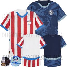 2024 Paraguay Soccer Jersey 2024 Copa America Camisa Home Away Football Shirt Kit Size S-4XL