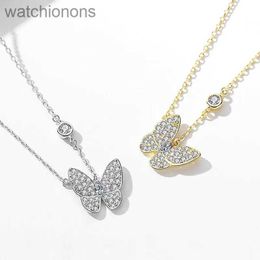 Luxury Top Grade Vancelfe Brand Designer Necklace Cold Diamond Butterfly Pendant with Fairy Charm Brand Necklace Designed High Quality Jeweliry Gift