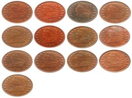 USA Craft Classic HEAD HALF cents 1809 1836 13pieces Dates For Chose 100 Copper Copy Coin Brass Ornaments home decoration a6818783