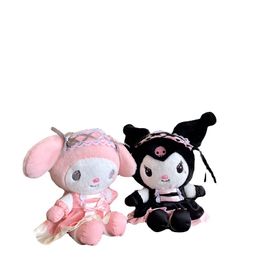 Factory wholesale 2 styles of 23cm Kuromi plush toys Mymelody animation surrounding dolls and children's gifts