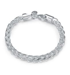Torsional Bracelet sterling silver plated bracelet New arrival fashion men and women 925 silver bracelet SPB0706574918