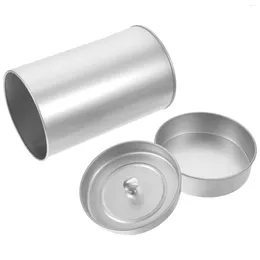 Storage Bottles Tea Tin Canister Loose Leaf Canisters Leaves Stainless Steel Containers Lids Tinplate Jars Goods