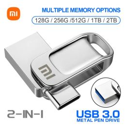 Drives Xiaomi 2TB 1TB USB 3.1 Flash Drives TypeC Pendrive U Disc 128GB 512GB Mobile Phone PC Mutual Portable Memoria USB Memory