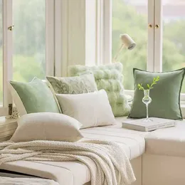 Pillow 45 45cm Nordic Ins Pillowcase Cream Style Matcha Green Cover Case Soft Living Room