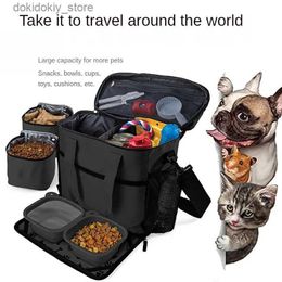 Dog Carrier Cross-border Dog Bag Pet Travel Box Portable Food Storage Bucket Outdoor Cat and Dog Supplies Can Be Stored Bag Snack Bag L49