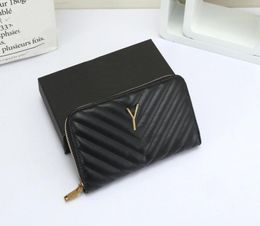 Classic fashion luxury designer wallet purse card holder thin wallets for women leather capacity handbag purses multi slot zero wa8621748