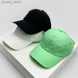 Visors New Men Women Solid Half Empty Roof Quick Drying Baseball Hats Breathable Outdoor Sunshade Sport Snapback Caps Versatile Simple Y240417