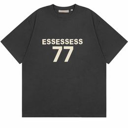 essentialsweatshirts men T-shirt Sweatshirts Mens Womens Pullover Hip Hop loose Round neck Letters Top Quality summer top tee