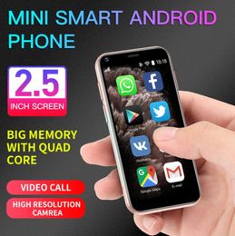 Original SOYES XS11 Mini Android Cell phones 3D Glass Body Dual SIM Card Google Play Cute Smartphone Gifts For Kids Student Mobile1815092