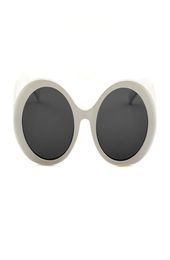 Summer classic womens Sunglasses C embossing on lens Design eyewear BLACK WHRITE Round fashion shade sunglasse frames cat eye eyeg3328010